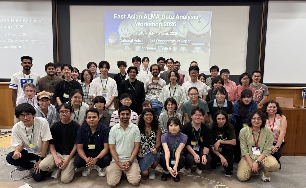 Group photo of participants in the East Asian ALMA Data Analysis Workshop 2026