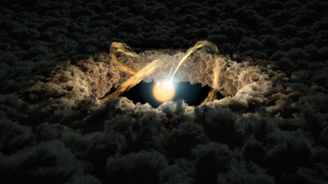 artist concept of protoplanetary disk